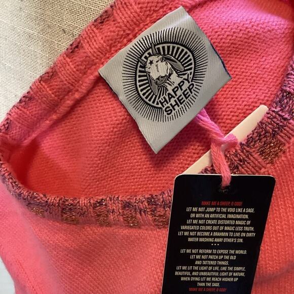 HAPPY SHEEP NEW 100% CASHMERE SWEATER SIZE MED 1214 - Picture 5 of 6